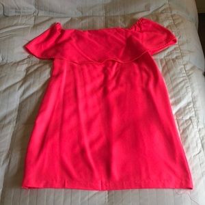 Hot pink Off the Shoulder Dress